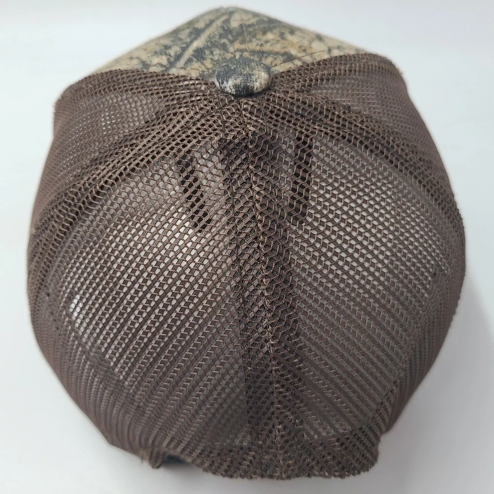 Mossy Oak Hat Snapback Trucker Mesh Camo Brown Patch 1986 Outdoors Hunt Logo Men